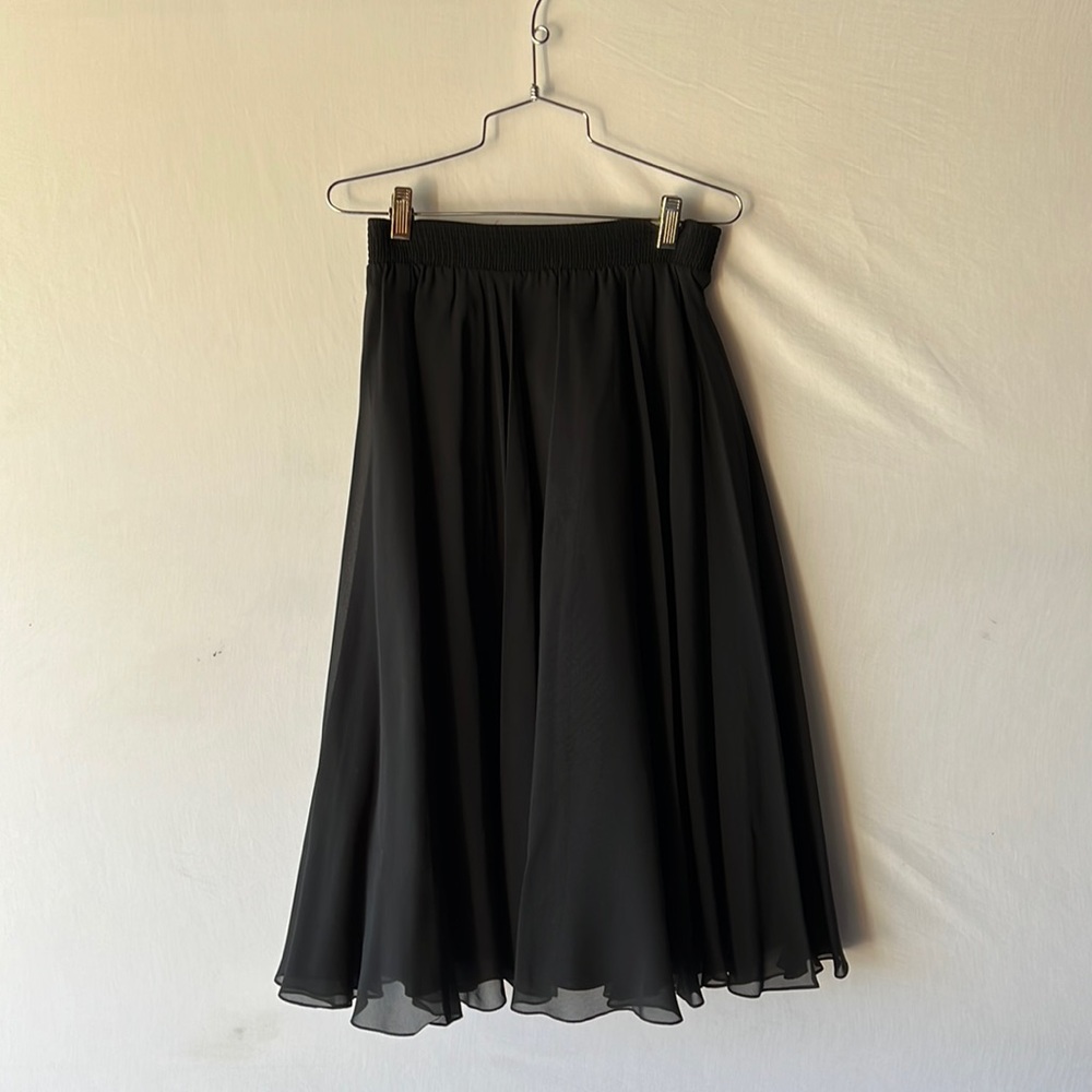 woman black three flags skirt size large